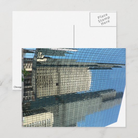 Skyscraper Reflection Briefkaart (Voorkant / Achterkant)