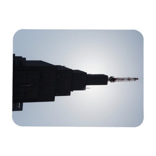 Skyscraper silhouette Shinjuku, Tokyo, Japan Magneet (Horizontaal)