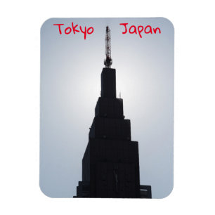 Skyscraper silhouette Shinjuku, Tokyo, Japan Magneet