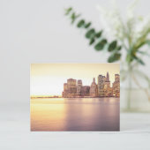 Skyscraper Skyline - New York City Sunset Briefkaart (Staand voorkant)