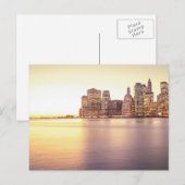 Skyscraper Skyline - New York City Sunset Briefkaart (Voorkant / Achterkant)