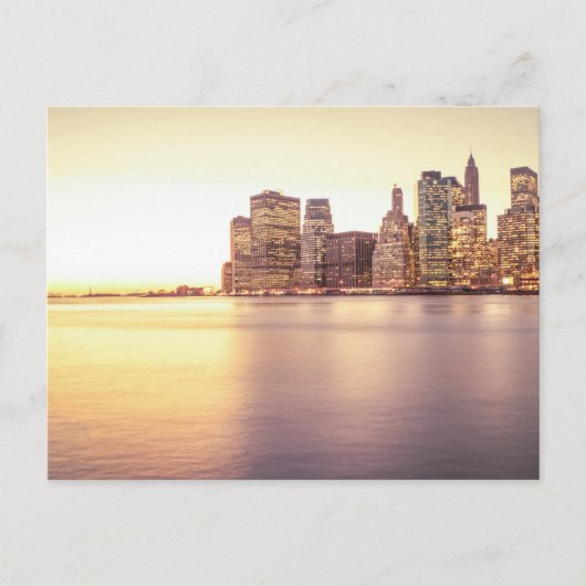 Skyscraper Skyline - New York City Sunset Briefkaart (Voorkant)