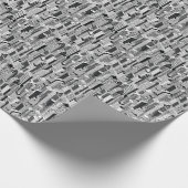 Skyscraper stad illustratie, isometrische naadloze cadeaupapier (Hoek)