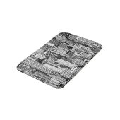 Skyscraper stad isometrische naadloze textuur badmat (Gekanteld)