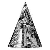 Skyscraper stad isometrische naadloze textuur feesthoedjes (Links)
