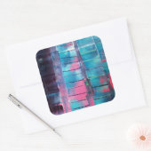 Skyscraper Vierkante Sticker (Envelop)