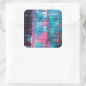 Skyscraper Vierkante Sticker (Tas)