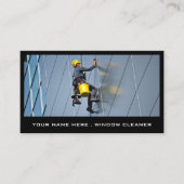 Skyscraper, Windows Cleaner, Cleaner Service Visitekaartje (Voorkant)