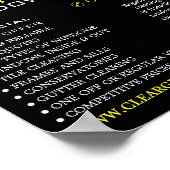 Skyscraper, Windows Cleaner, Reiniging Adverteren Poster (Hoek)