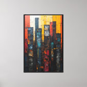 Skyscrapers Canvas Afdruk (Voorkant)