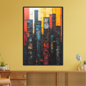 Skyscrapers Canvas Afdruk (Insitu (Woonkamer))