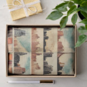  Skyscrapers Cityscape Decoupage Tissuepapier (Geschenk)