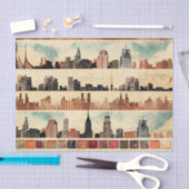  Skyscrapers Cityscape Decoupage Tissuepapier (Craft)