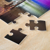 Skyscrapers in Dubai Marina 's nachts, Verenigde A Legpuzzel (Zijkant)