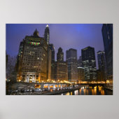 Skyscrapers op de Chicago Poster (Voorkant)