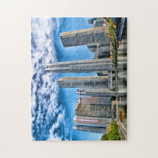 Skyscrapers Singapore Skyline . Legpuzzel (Verticaal)