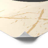 Skyscrapers van Chicago vintage-poster Poster (Hoek)