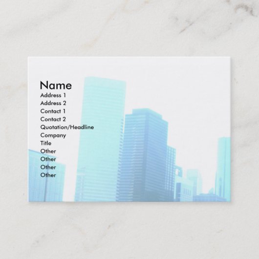 Skyscrapers Visitekaartje (Voorkant)