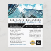Skyscrapers, Windows Cleaner, Reiniging Adverteren Flyer (Voorkant)
