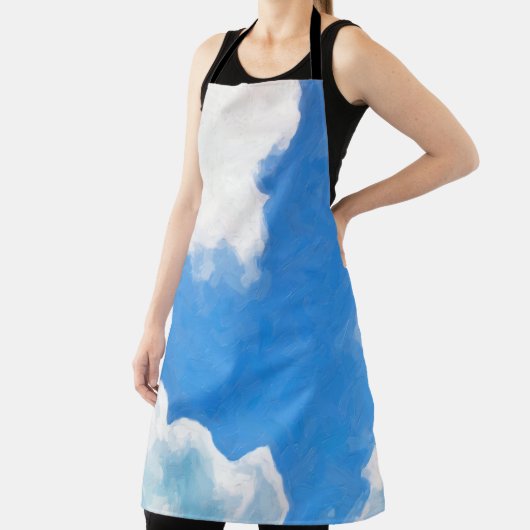 Skysky, schilderen, scène, lente, blauw, kunst, pr schort (Insitu)