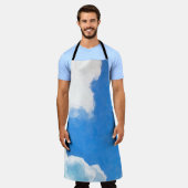 Skysky, schilderen, scène, lente, blauw, kunst, pr schort (Gedragen)