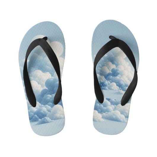 "SkyStride: Cloud Bubble FlipFlops" Kinder Teenslippers (Voetbed)