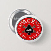 Skyteam ACE riders Australië Ronde Button 5,7 Cm (Voorkant /achterkant)