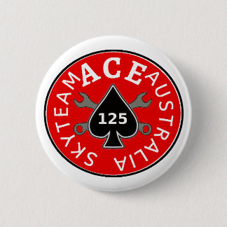 Skyteam ACE riders Australië Ronde Button 5,7 Cm