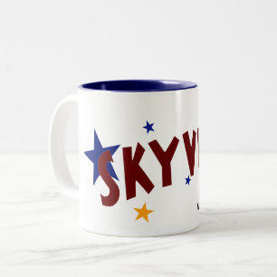 Skyview Drive-In Brockton-Mok Tweekleurige Koffiemok