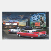 Skyview drive in rechthoekige sticker (Voorkant)