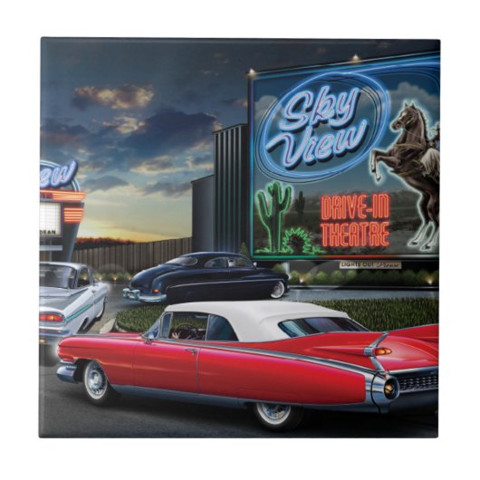 Skyview drive in tegeltje (Voorkant)