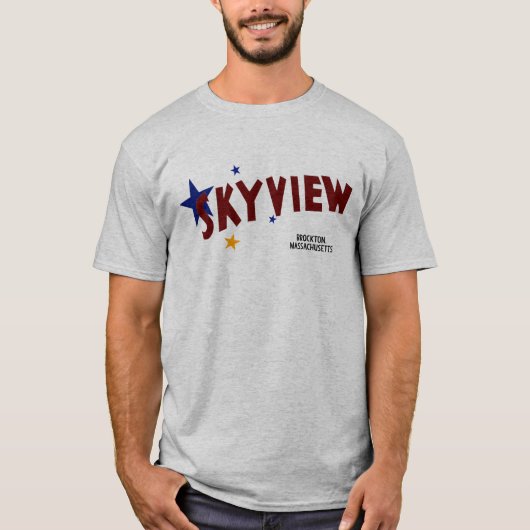 Skyview Drive-In Theatre Screen Brockton T-shirt (Voorkant)
