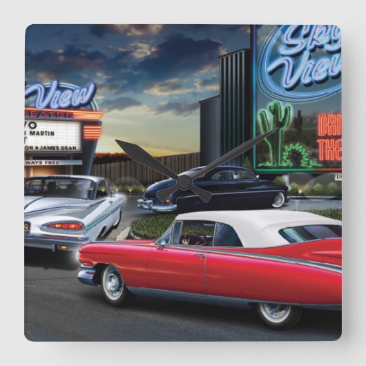 Skyview drive in vierkante klok (Voorkant)