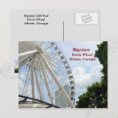 Skyview Ferris Wheel Atlanta, Georgia Briefkaart (Voorkant / Achterkant)