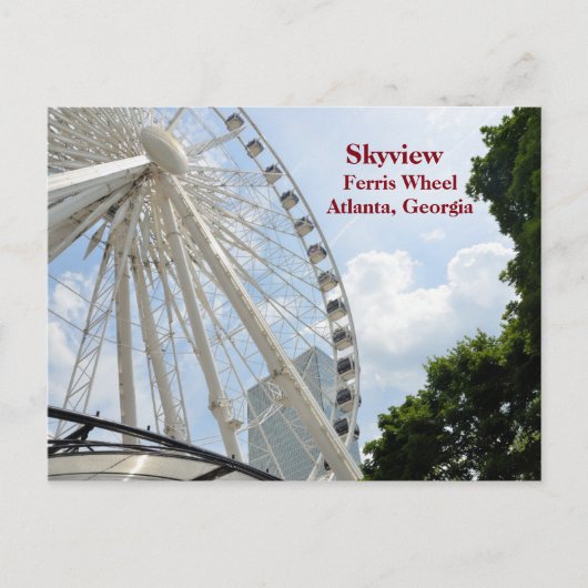 Skyview Ferris Wheel Atlanta, Georgia Briefkaart (Voorkant)