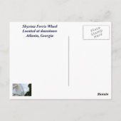 Skyview Ferris Wheel Atlanta, Georgia Briefkaart (Achterkant)