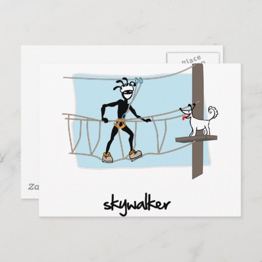 "Skywalker" Briefkaart (Voorkant / Achterkant)