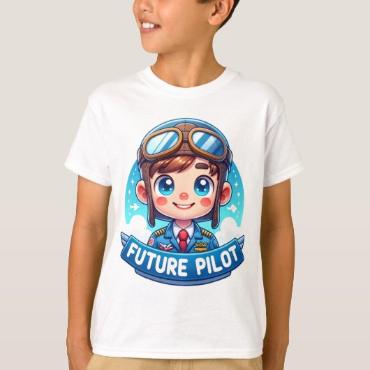 Skyward Dreams: Toekomstige piloot T-shirt (Voorkant)