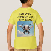 Skyward Drone: Schattig vliegen T-shirt (Achterkant)