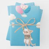 Skyward-gebonden Kittens Inpakpapier Vel (In situ)