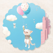 Skyward-gebonden Kittens Kartonnen Onderzetters (Voorkant)