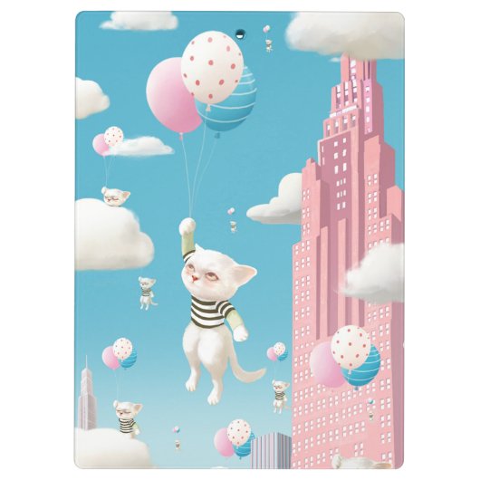 Skyward-gebonden Kittens Klembord (Achterkant)