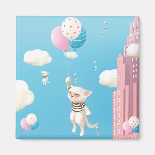 Skyward-gebonden Kittens Magneet (Voorkant)