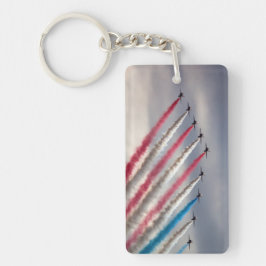 Skyward Glory: Patriotic Flyover Keychain