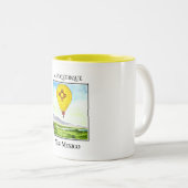 Skyward Over Albuquerque Tweekleurige Koffiemok (Voorkant rechts)