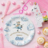 Skyward Soiree van beer: Eerste verjaardagspapier Papieren Bordje (Feest)