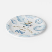 Skyward Soiree van beer: Eerste verjaardagspapier  Papieren Bordje (Gekanteld)