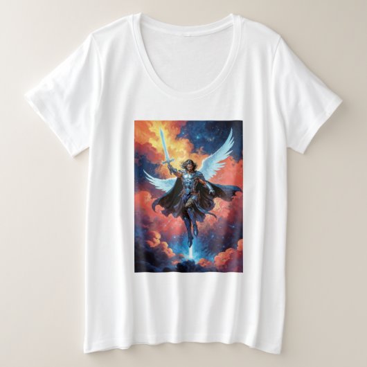 Skywarden Warrior Archangel Michael Grote Maat T-shirt (Design voorkant)