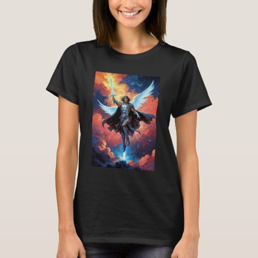 Skywarden Warrior Archangel Michael T-shirt (Voorkant)