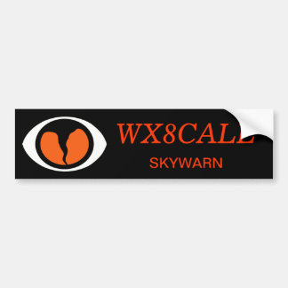  SKYWARN-Bumpersticker voor Call Sign. Bumpersticker